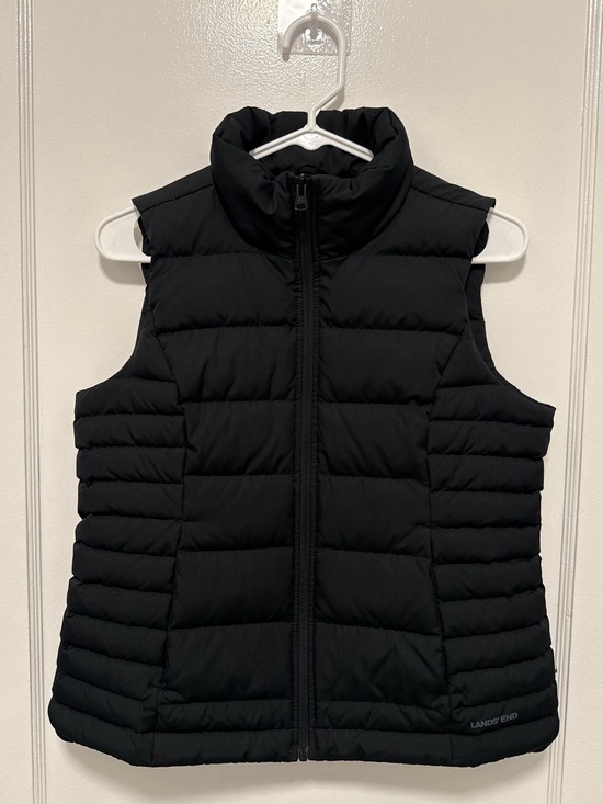 Lands' End Jackets & Blazers - Lands’ End Black Down Puffer Vest Women’s XS Full Zip Quilted